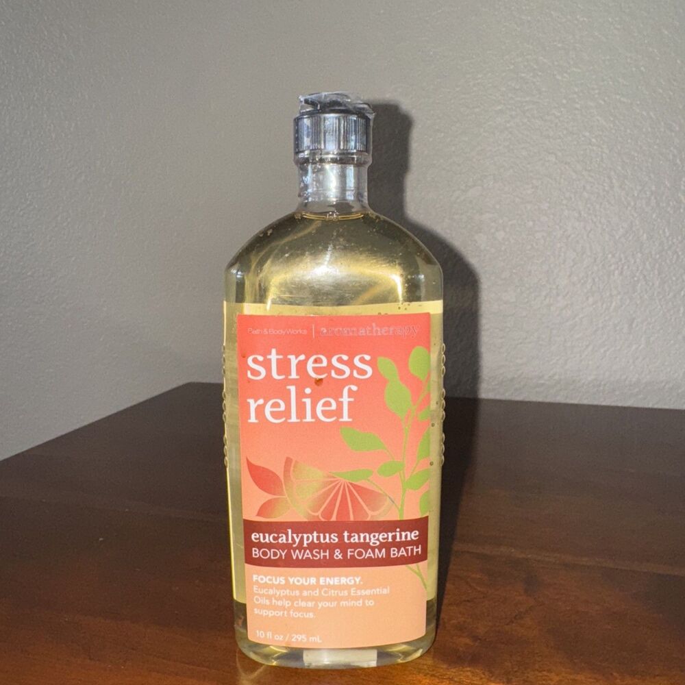 Bath & Body Works Aromatherapy Stress Relief EUCALYPTUS TANGERINE Body Wash 10oz